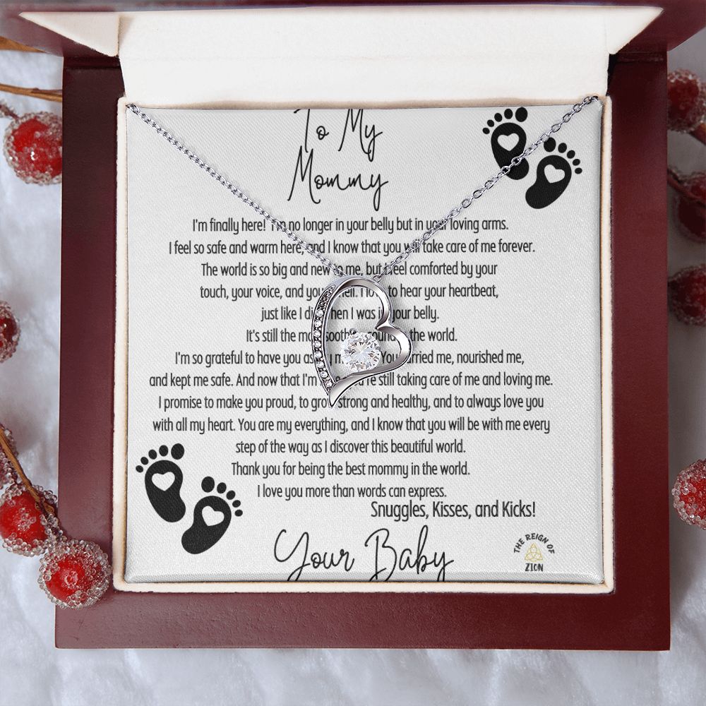 My Forever Love Necklace To My Mommy From Your Baby