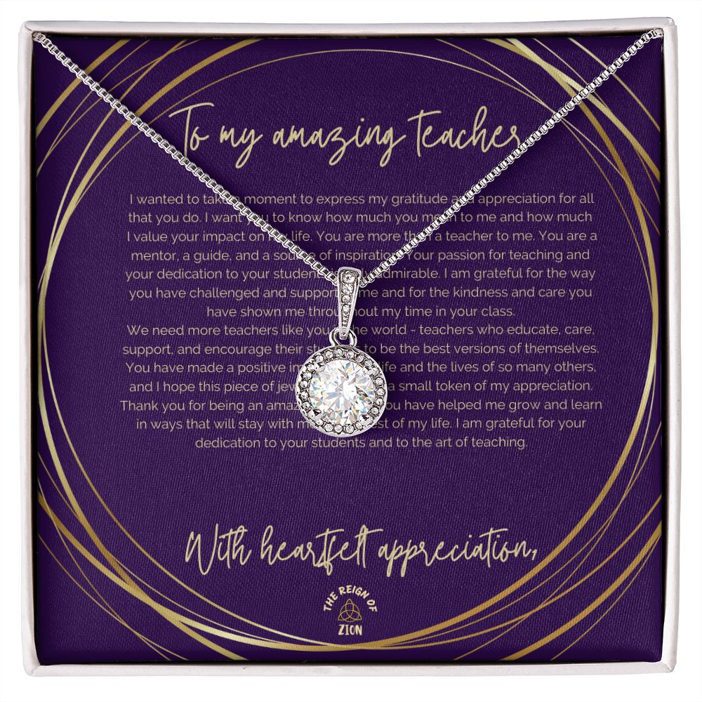 Eternal Hope Necklace: To My Amazing Teacher