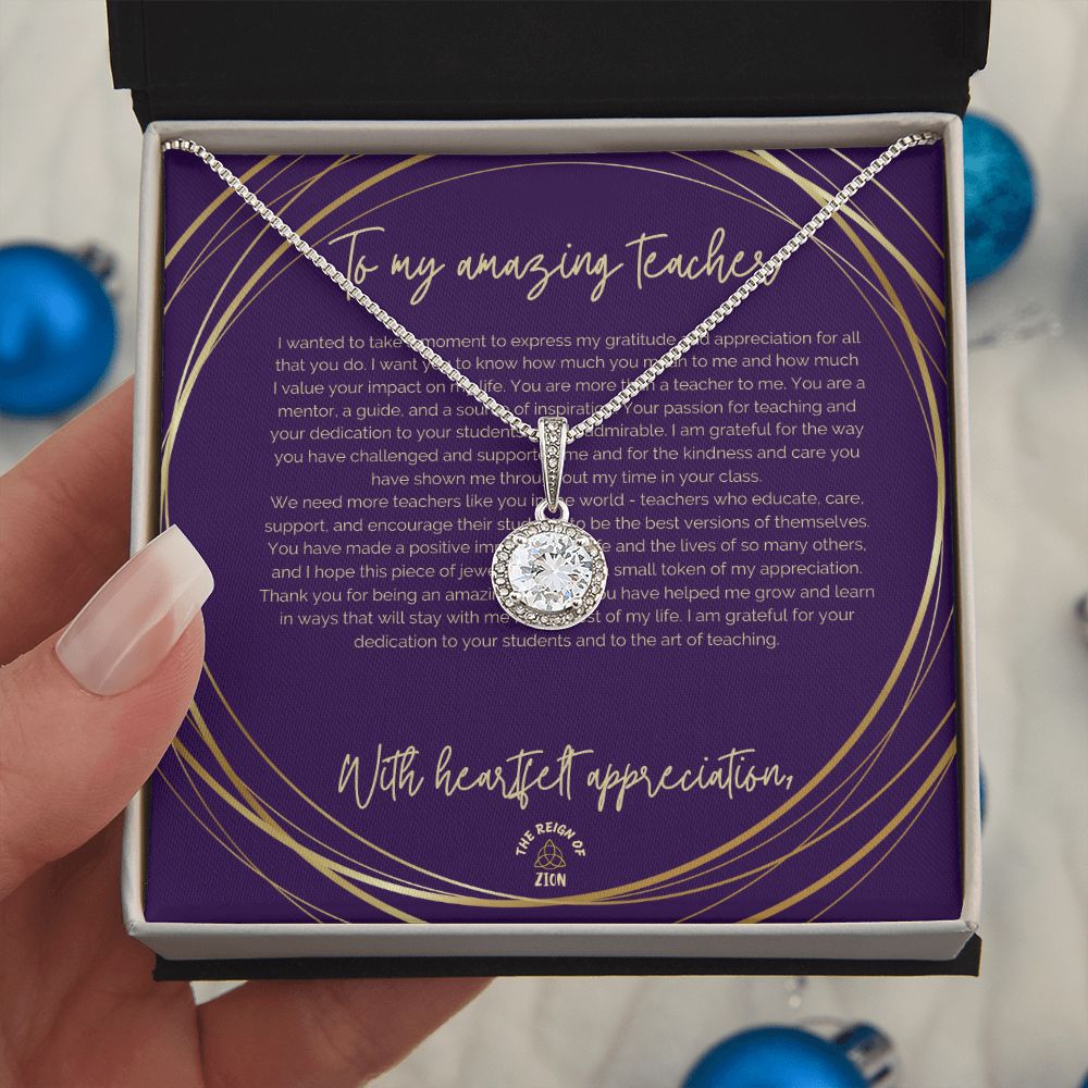 Eternal Hope Necklace: To My Amazing Teacher