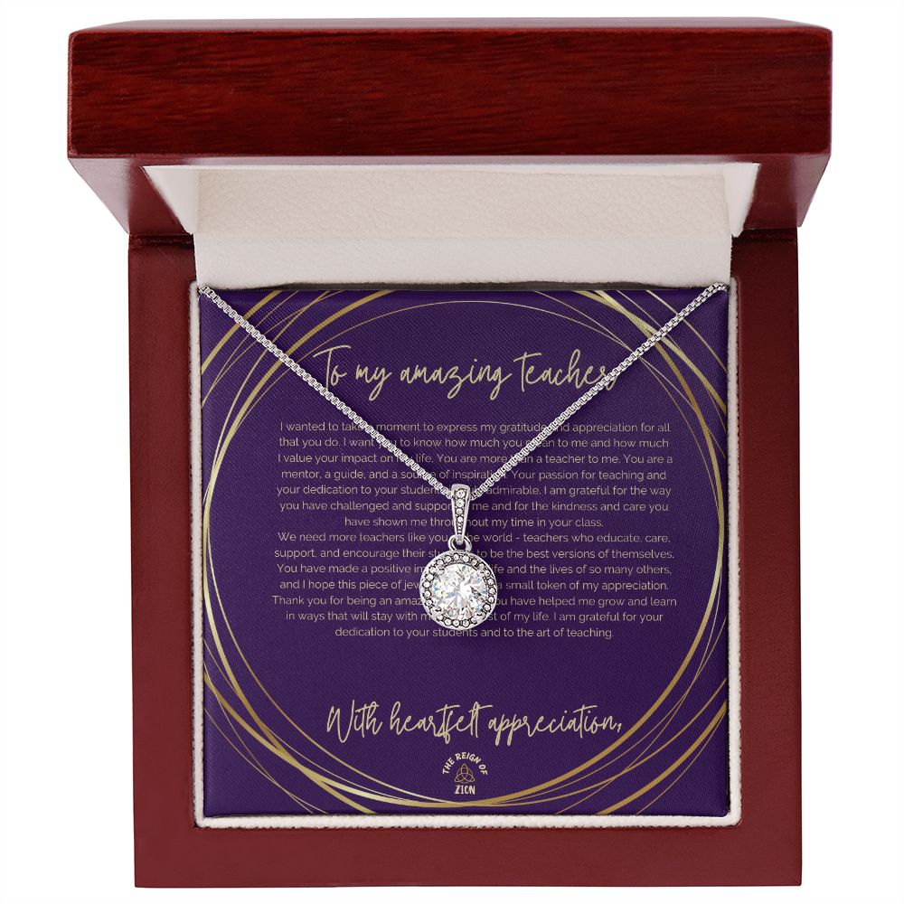 Eternal Hope Necklace: To My Amazing Teacher