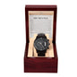 Black Chronograph Timepiece-Abundance
