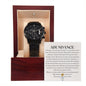 Black Chronograph Timepiece-Abundance