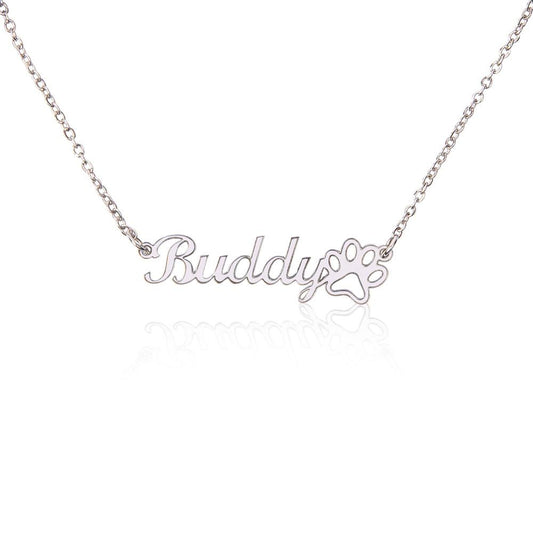 I Love My Pet's Name Necklace