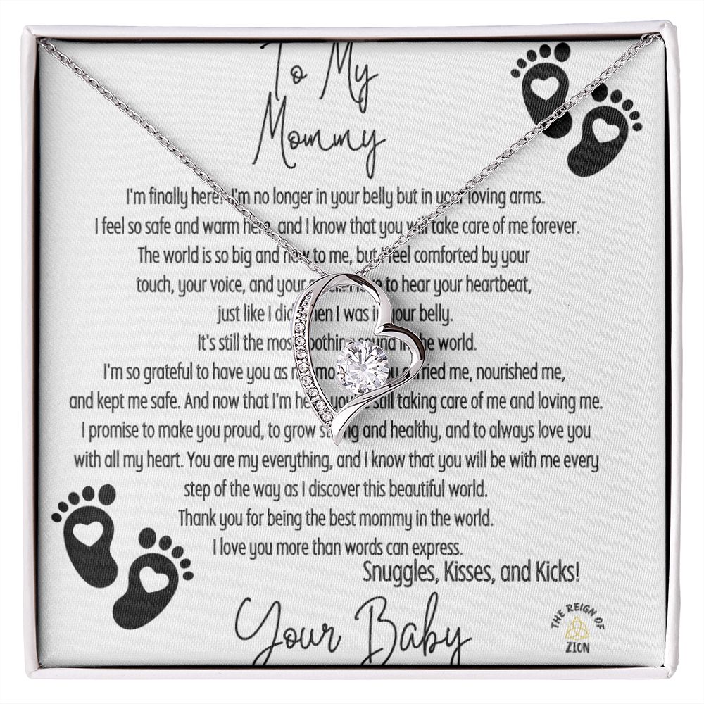 My Forever Love Necklace To My Mommy From Your Baby
