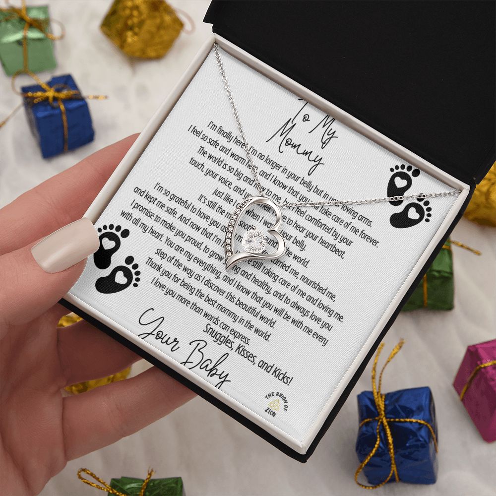 My Forever Love Necklace To My Mommy From Your Baby