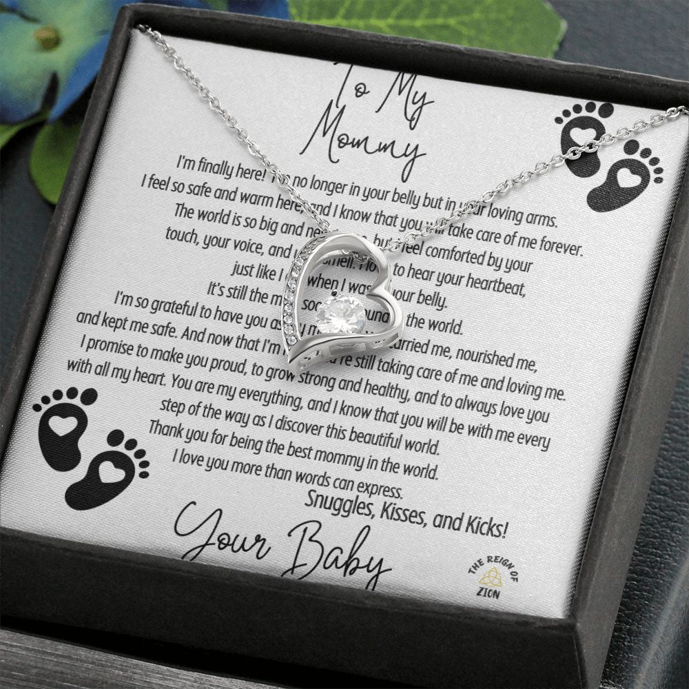 My Forever Love Necklace To My Mommy From Your Baby