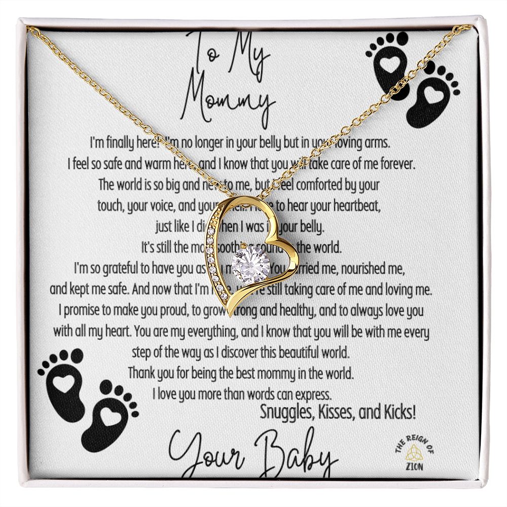 My Forever Love Necklace To My Mommy From Your Baby