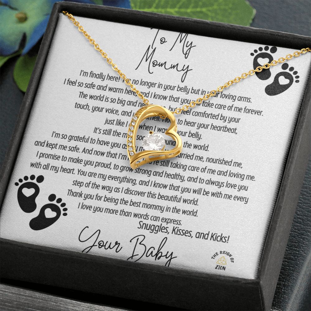 My Forever Love Necklace To My Mommy From Your Baby