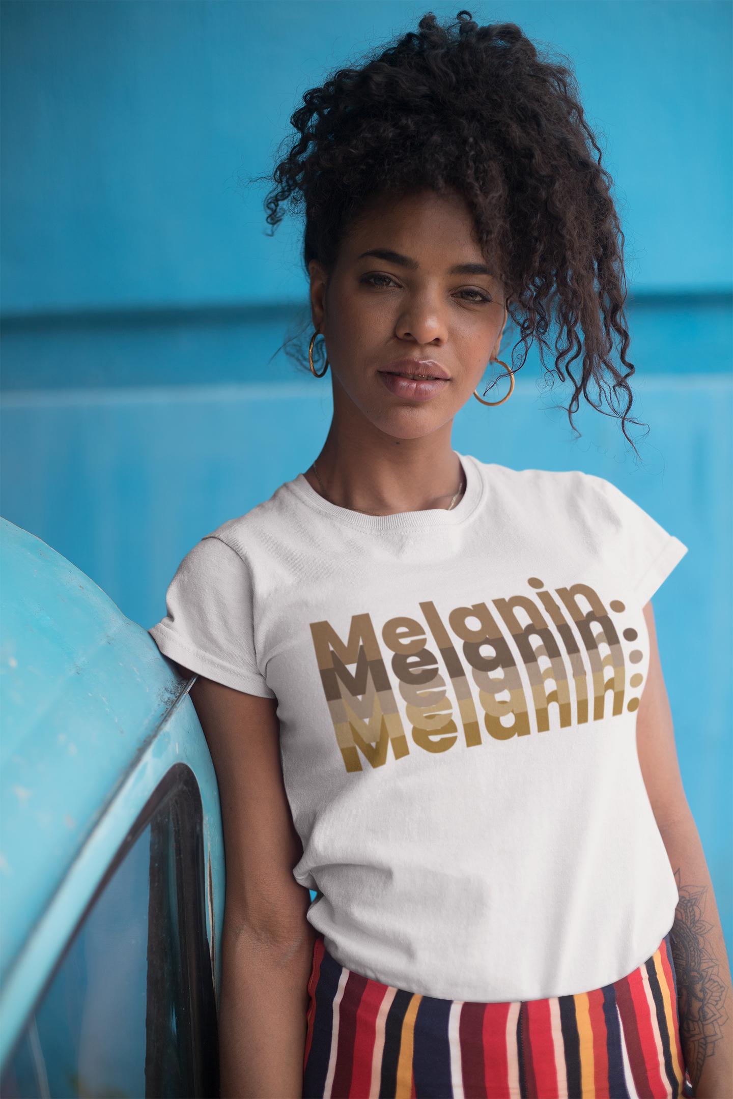"Melanin" Black Shirt - Represent Your Beautiful Skin Tone