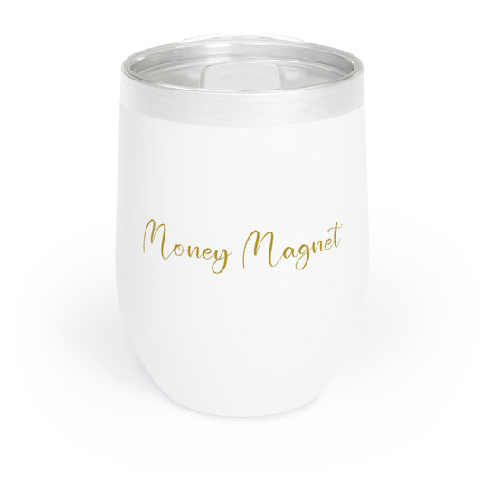 Money Magnet- Cursive Wine Tumbler