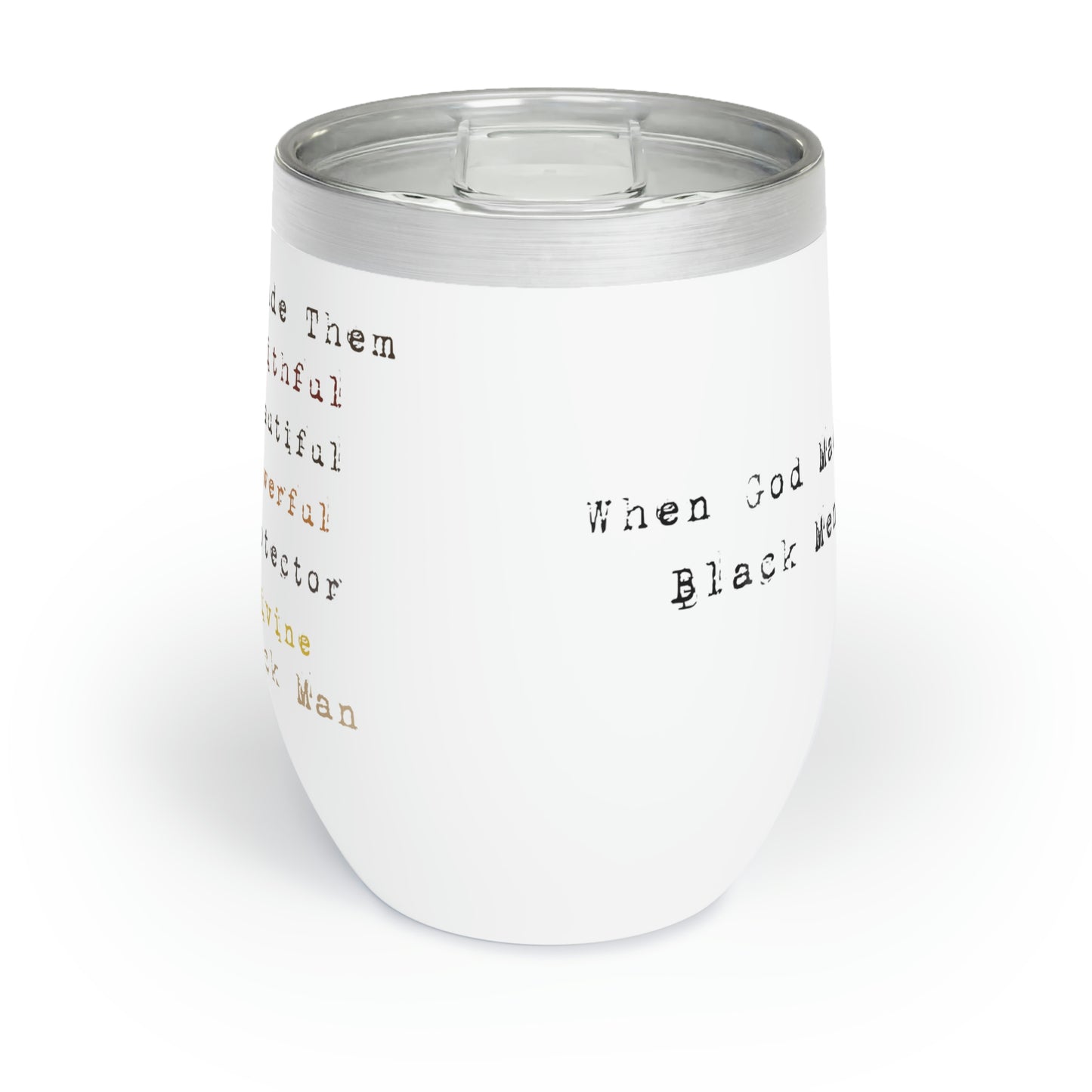 When God Made Black Men 12 oz Tumbler