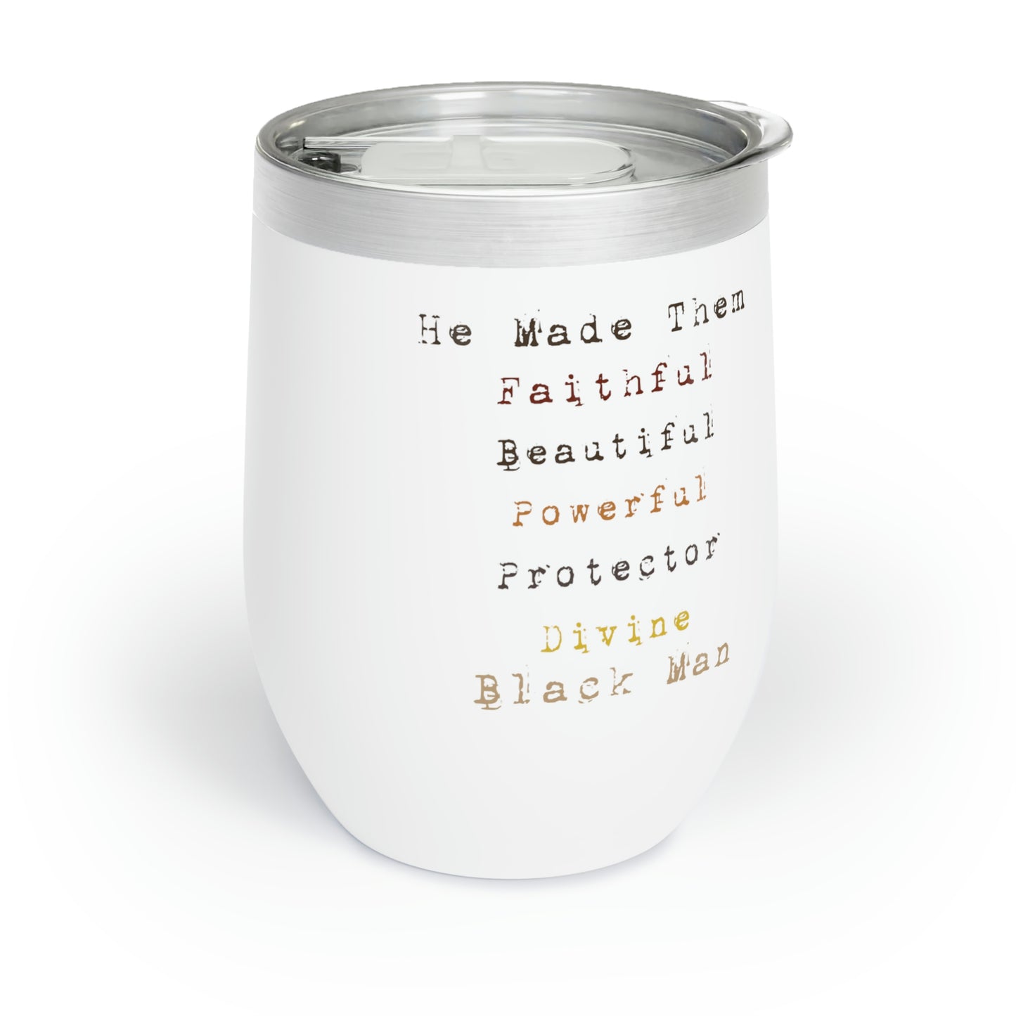When God Made Black Men 12 oz Tumbler
