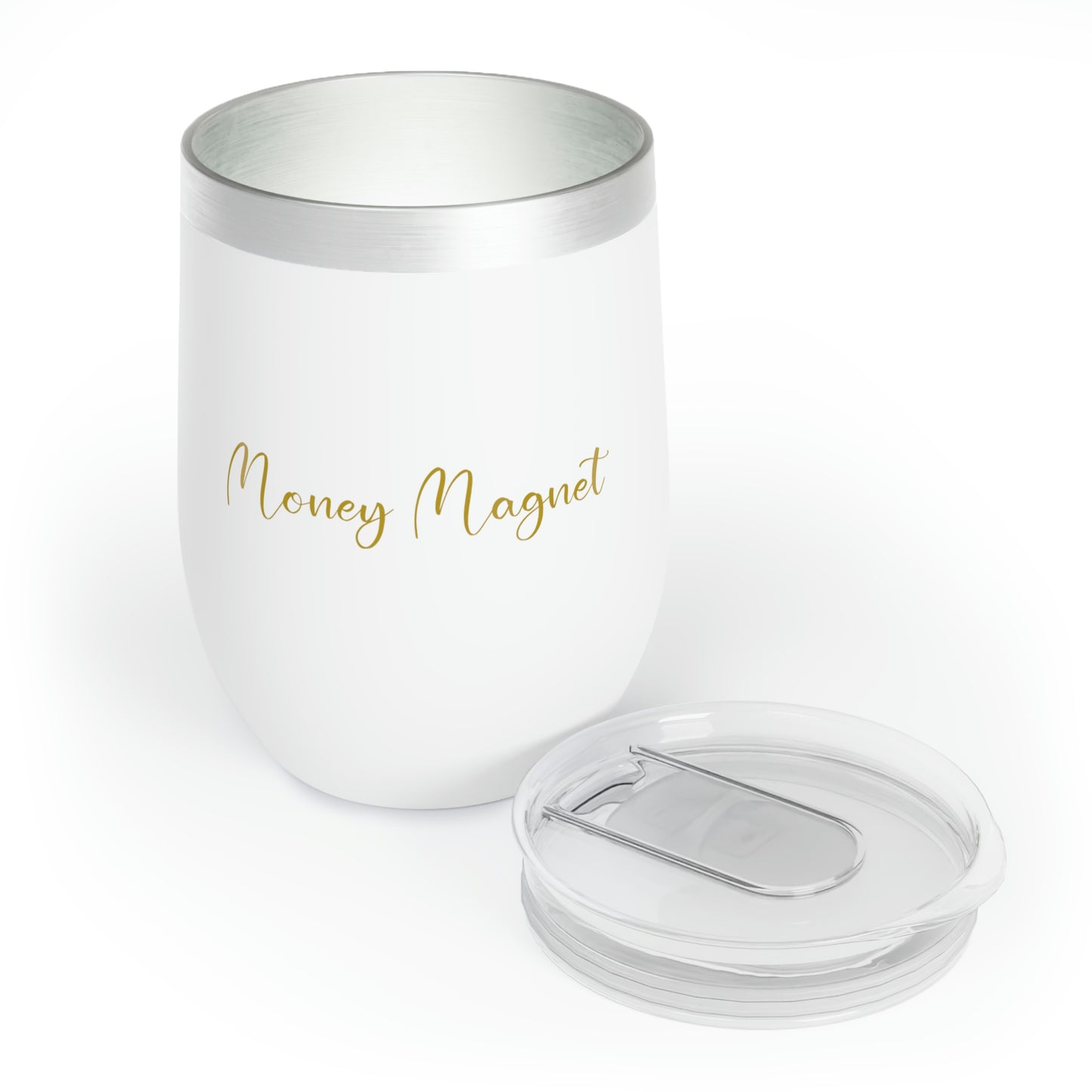 Money Magnet- Cursive Wine Tumbler