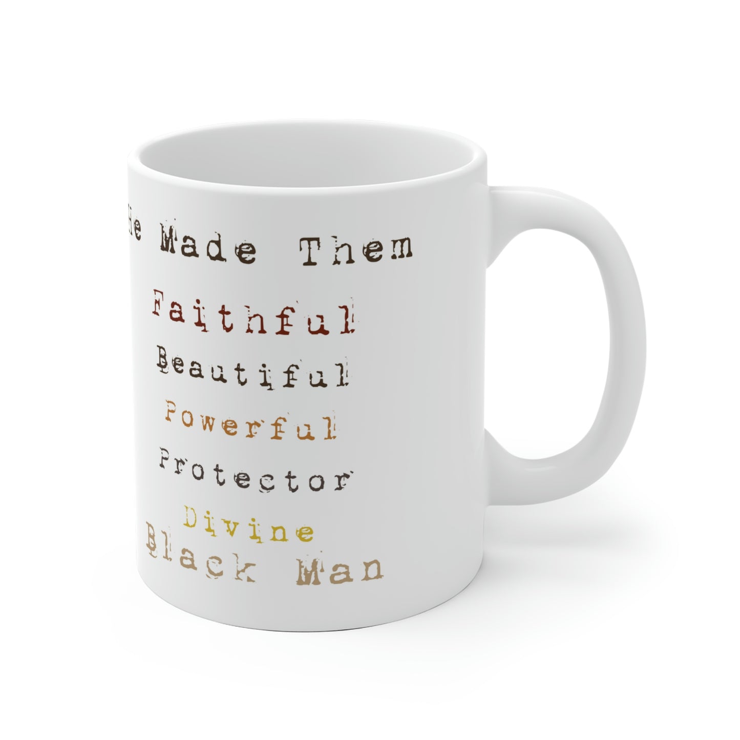 When God Made Black Men Affirmation Mug