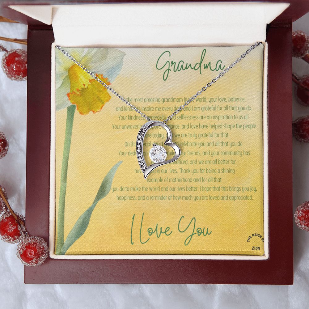 My Forever Love Necklace To My Grandma