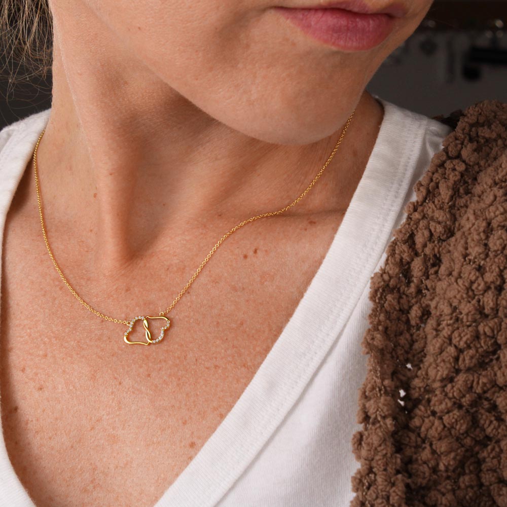 Double Heart Necklace Agape Love