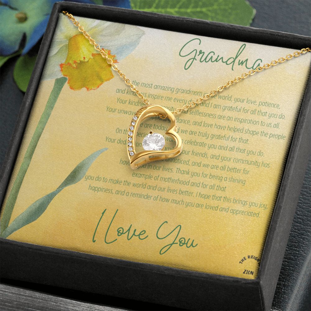 My Forever Love Necklace To My Grandma